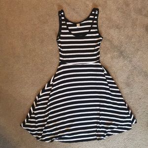 Black & White Striped Dress